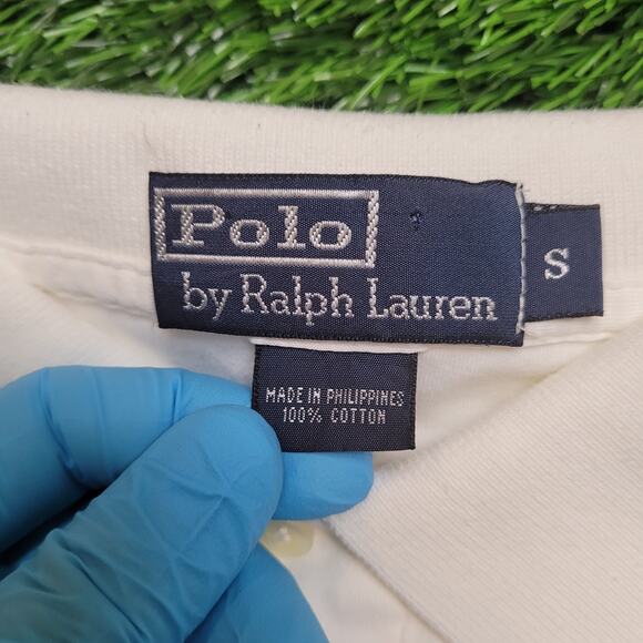 VTG 90s Polo Ralph Lauren Shirt Mens L (Tagged S) Oversized Boxy Fit - Picture 7 of 7